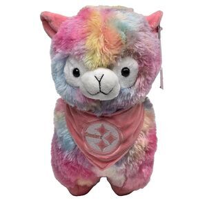 Pittsburgh Steelers Rainbow Llama Plush made by FOCO 11"